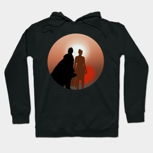 Ben and Rey (reylo) silhouette Hoodie